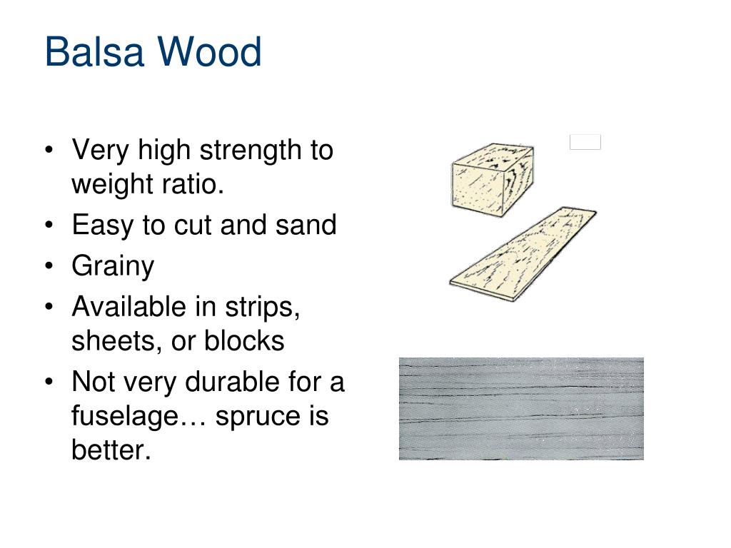 Balsa Wood Weight Chart