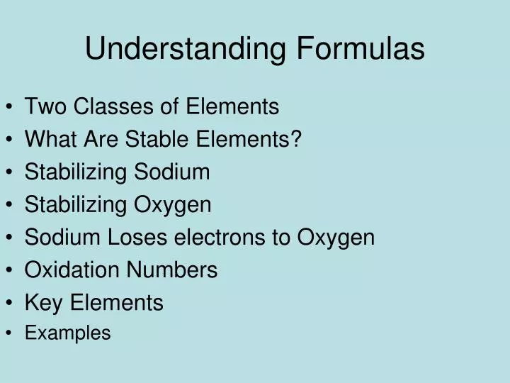 PPT Understanding Formulas PowerPoint Presentation Free Download Ppt understanding formulas powerpoint presentation free download