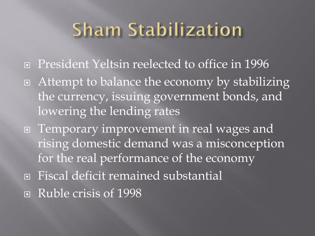 PPT Shock Therapy Economic Subordination Sham Stabilization