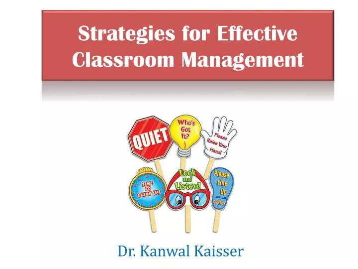 strategies for effective classroom management n.