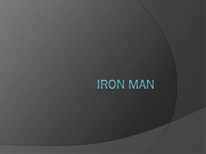 PPT Iron Man PowerPoint Presentation Free Download ID 2021563
