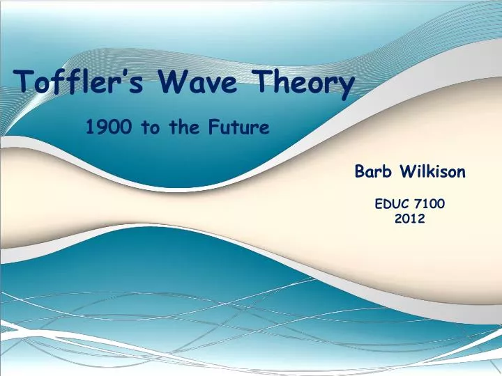 toffler s wave theory n.