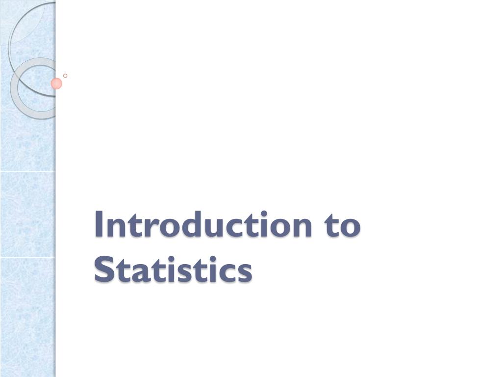 introduction to statistics powerpoint presentation