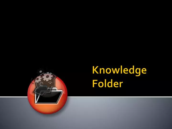 knowledge folder n.