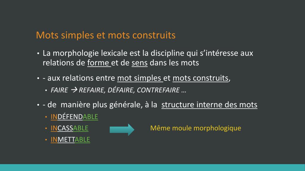 PPT De La Morphologie Aux Relations S mantiques I PowerPoint ppt-de-la-morphologie-aux-relations-s-mantiques-i-powerpoint