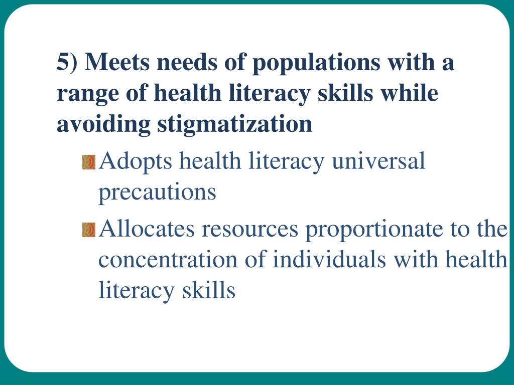 PPT The Role of Health Literacy in Care Transitions PowerPoint Presentation ID2022893