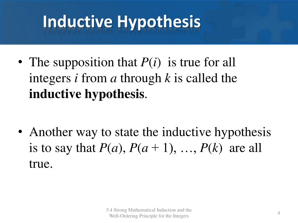 inductive hypothesis refers to