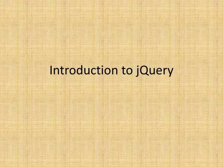 jquery presentation