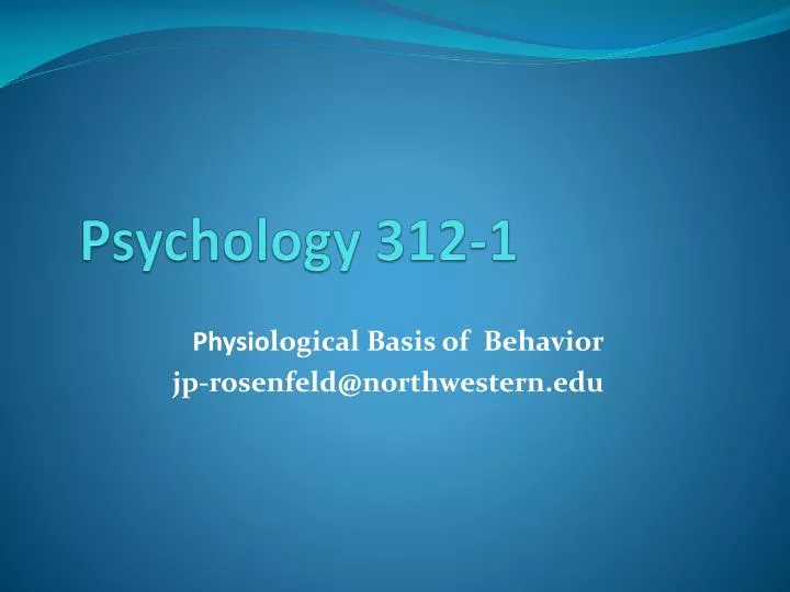 psychology 312 1 n.