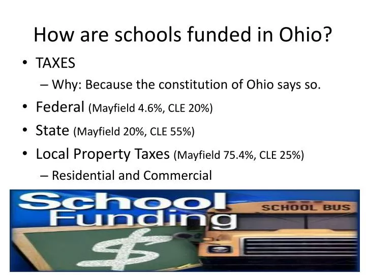 How Are Schools Funded