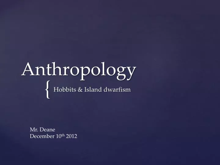 anthropology n.