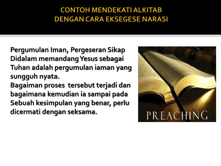 PPT - METODE PENAFSIRAN ALKITAB PowerPoint Presentation 