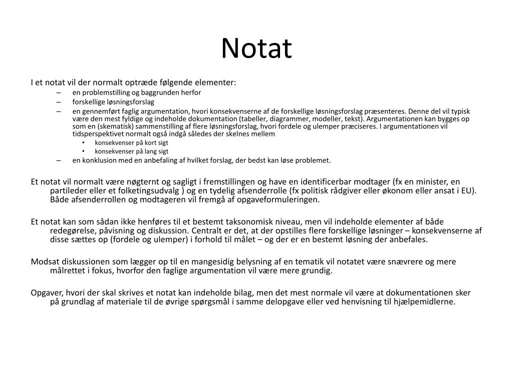 PPT - Notat PowerPoint Presentation, free download - ID:2026658