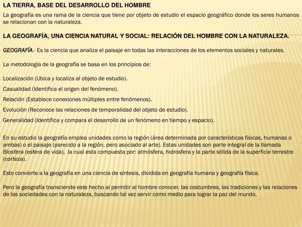 PPT - GEOGRAFÍA UNIVERSAL Y DE MÉXICO CONTENIDO La Tierra, base del