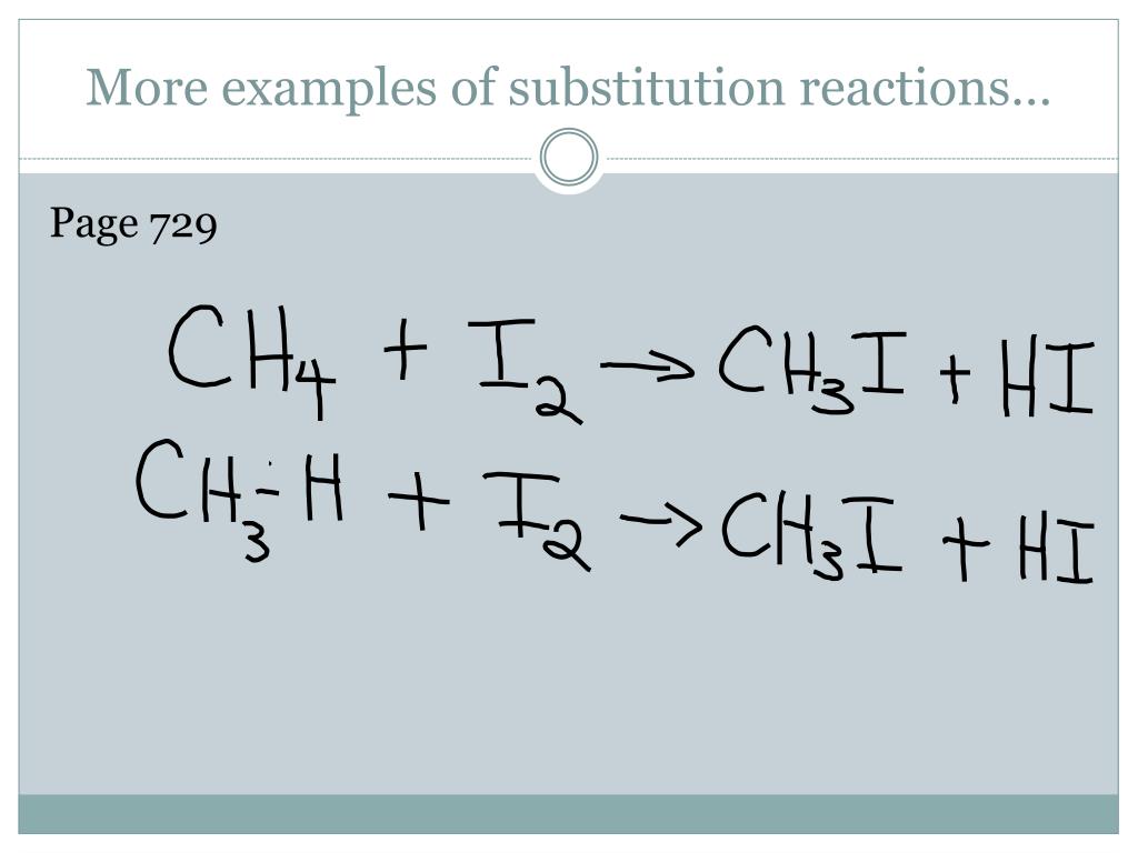Substitution reaction definition