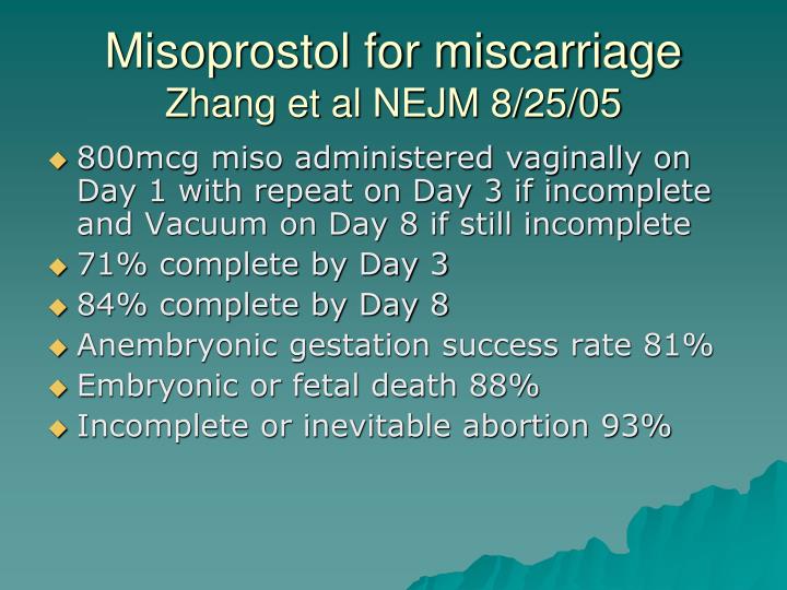 Cytotec For Missed Miscarriage