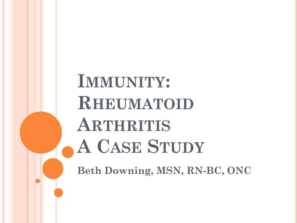 case study on rheumatoid arthritis