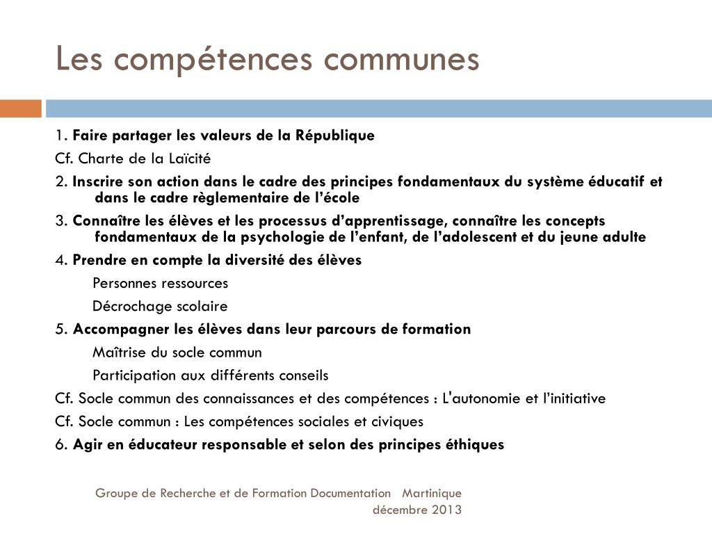 Référentiel Des Compétences Professionnelles Des Métiers Du Professorat Pdf