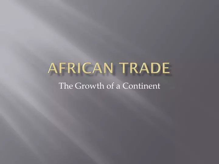 african trade n.