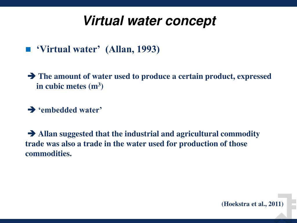 Virtual Water Meaning PPT - Department of Rural Systems Engineering College of Agriculture ...