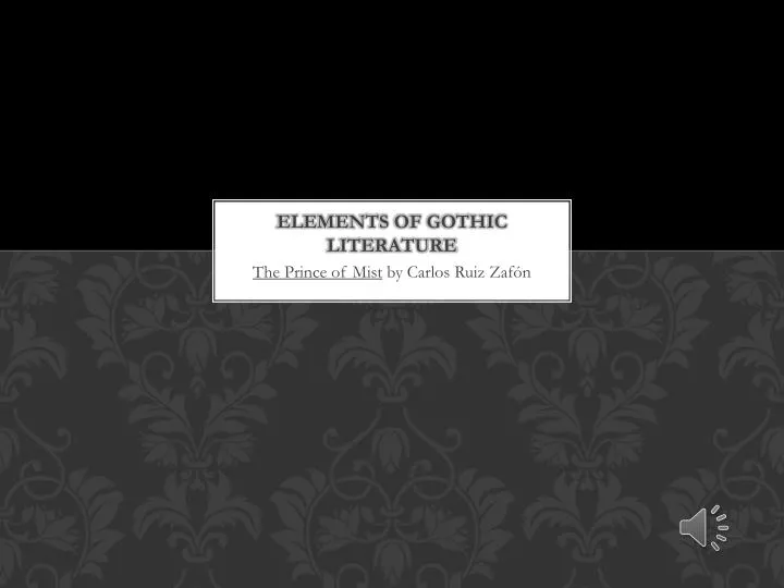 Ppt Elements Of Gothic Literature Powerpoint Presentation Free Download Id 2028419
