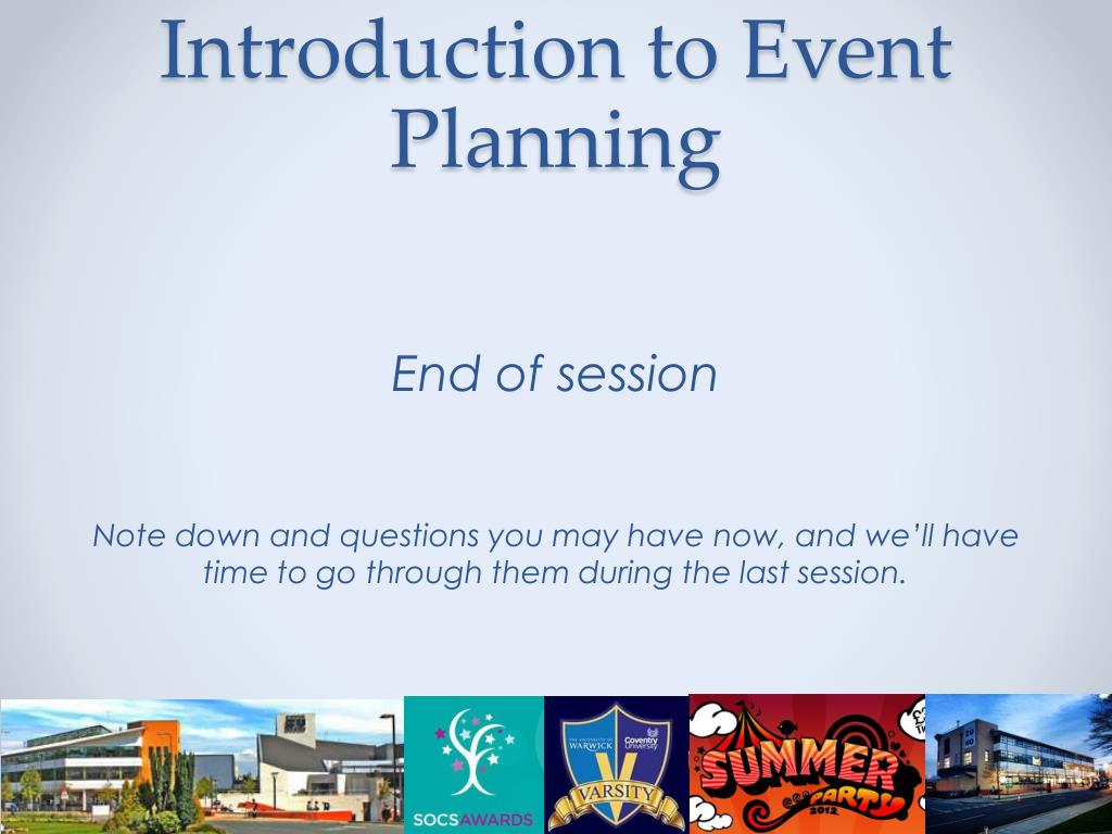 intro to event planning case study