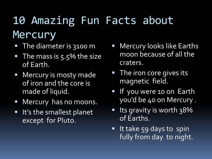 Ppt mercury powerpoint presentation id 2029540
