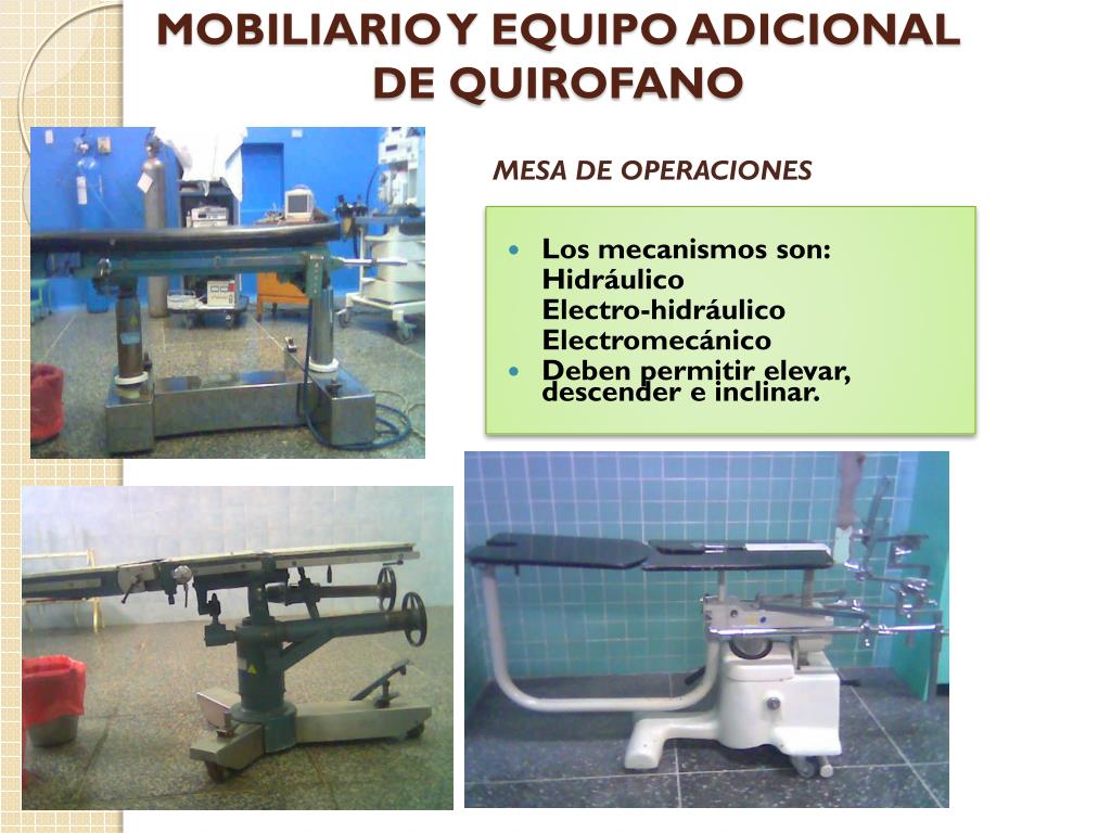 PPT DOTACIÓN BÁSICA DE LA UNIDAD QUIRÚRGICA PowerPoint