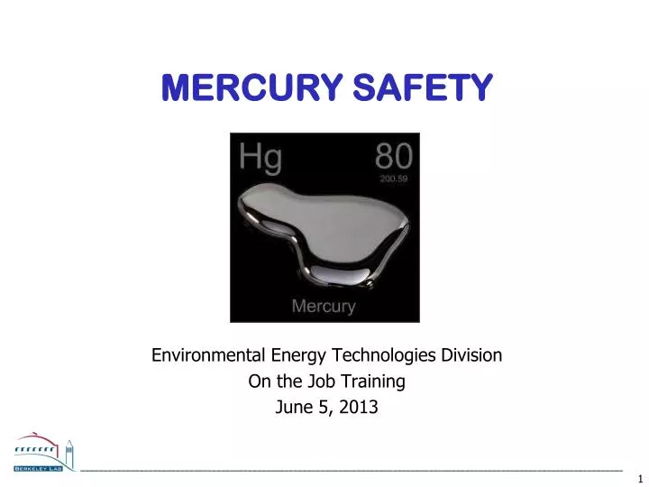 PPT - Mercury Safety PowerPoint Presentation, free download - ID:2029961