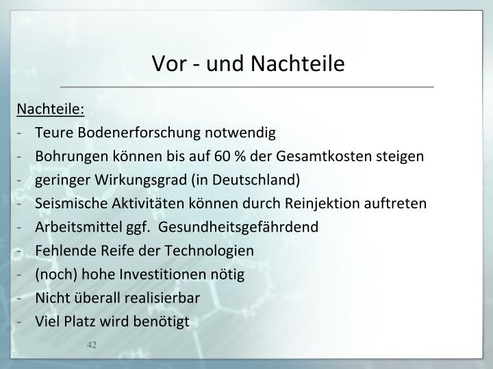 Vor Und Nachteile Geothermie