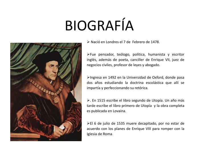 PPT - UTOPÍA TOMAS MORO PowerPoint Presentation - ID:2031432