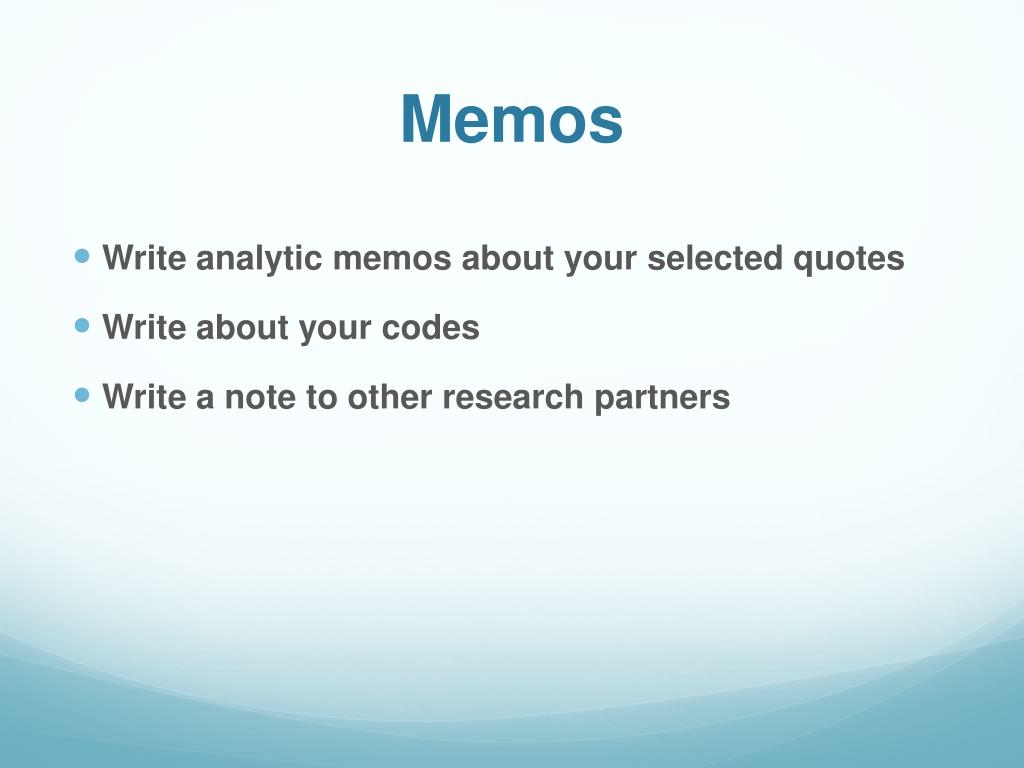 atlasti memos atlasti memos