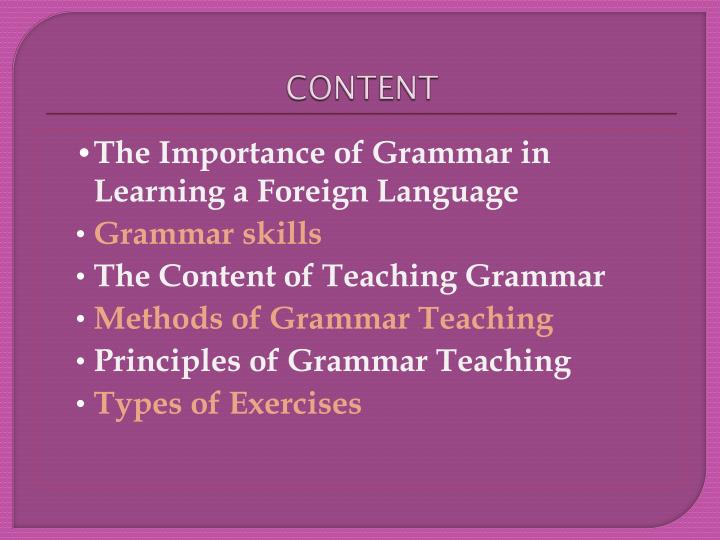 importance of grammar importance of grammar