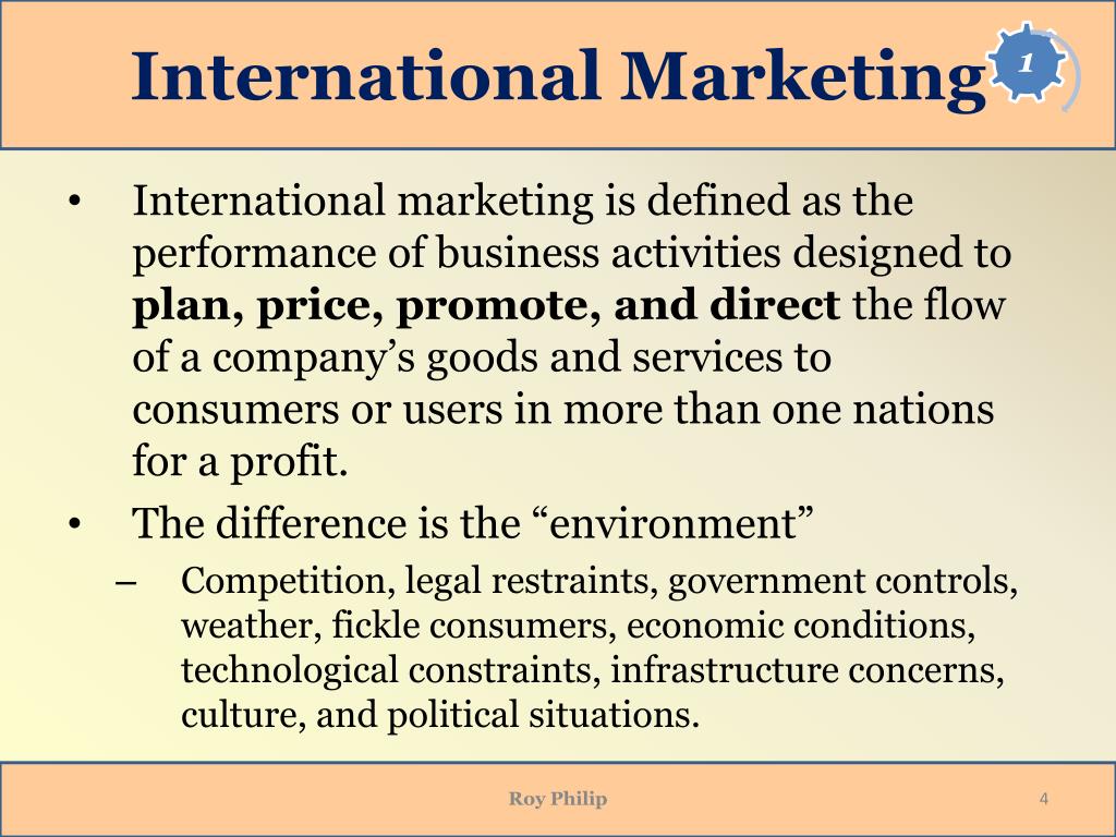 what is the task of international marketing research