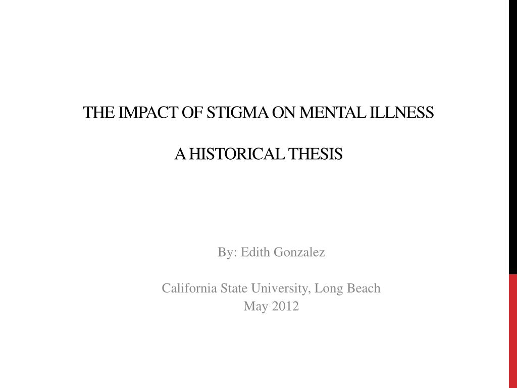 mental health stigma dissertation