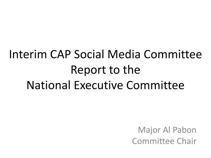 cap committee
