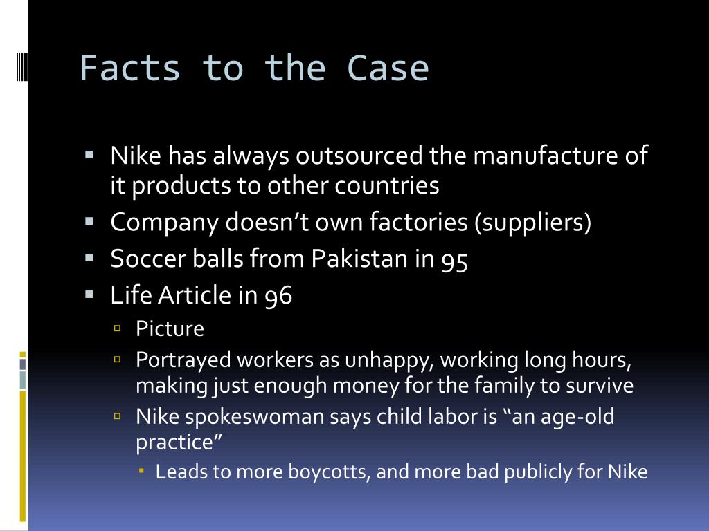 - Nike Child Labor PowerPoint download - ID:2033261