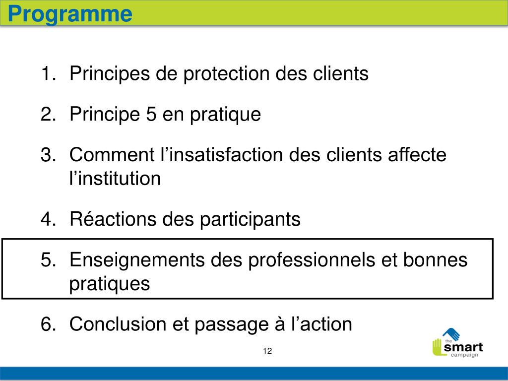 PPT - Principes de protection des clients Principe 5 en pratique ...