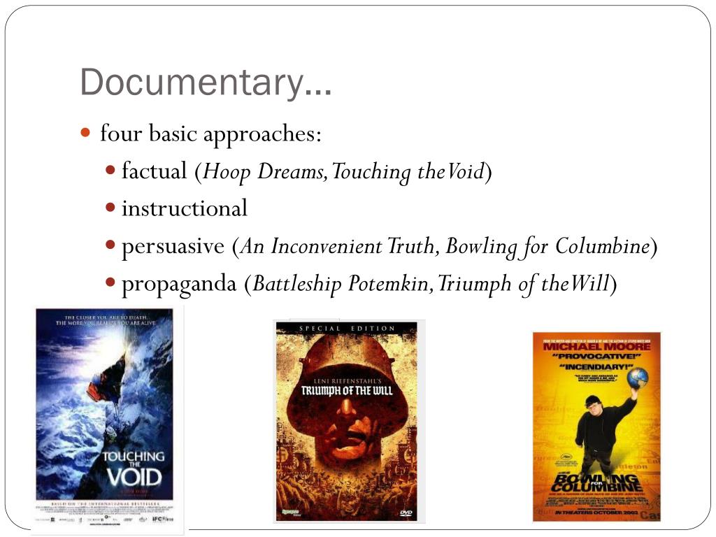 types of films presentation