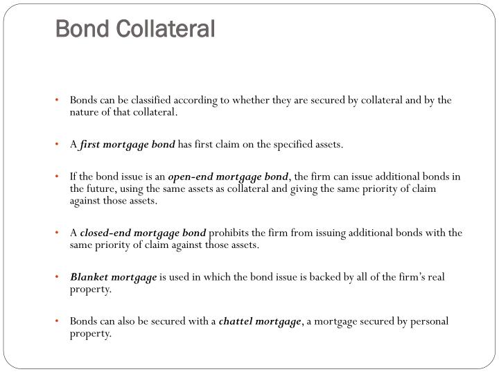 bond collateral n