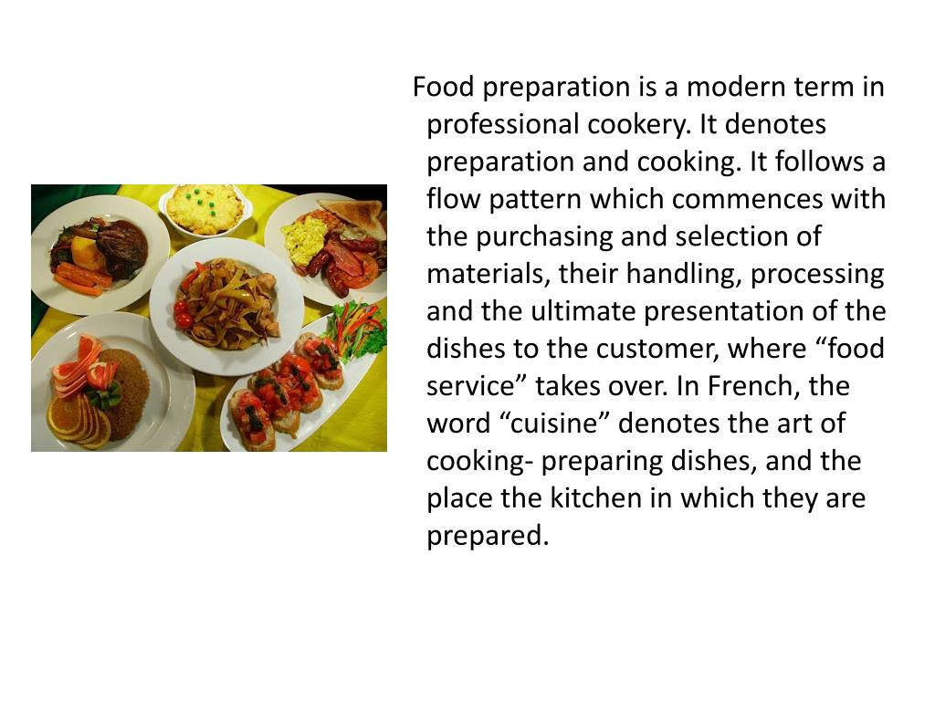 what is the video presentation all about cookery