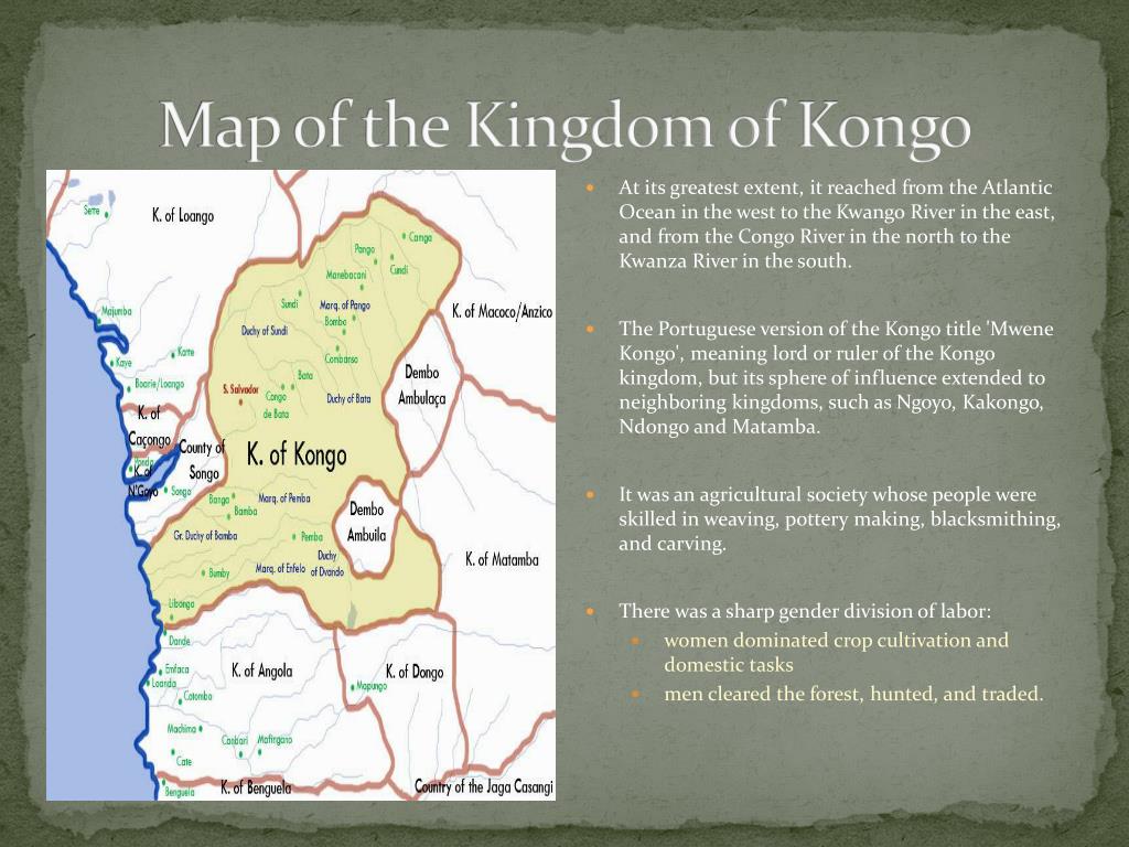 Map Of Kongo Kingdom