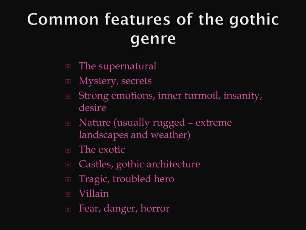 PPT What Is Gothic PowerPoint Presentation Free Download ID 2036090