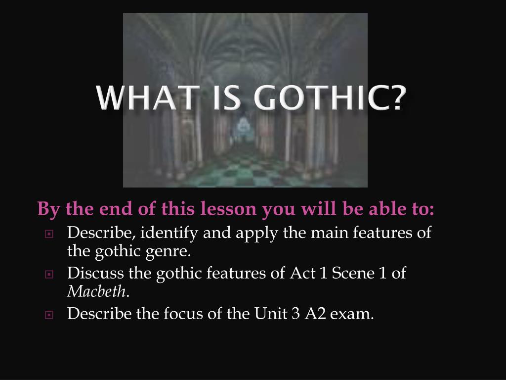 gothic presentation