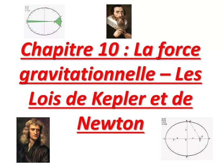 PPT - Chapitre 10 : La force gravitationnelle – Les Lois de Kepler et de Newton PowerPoint Presentation - ID:2036239