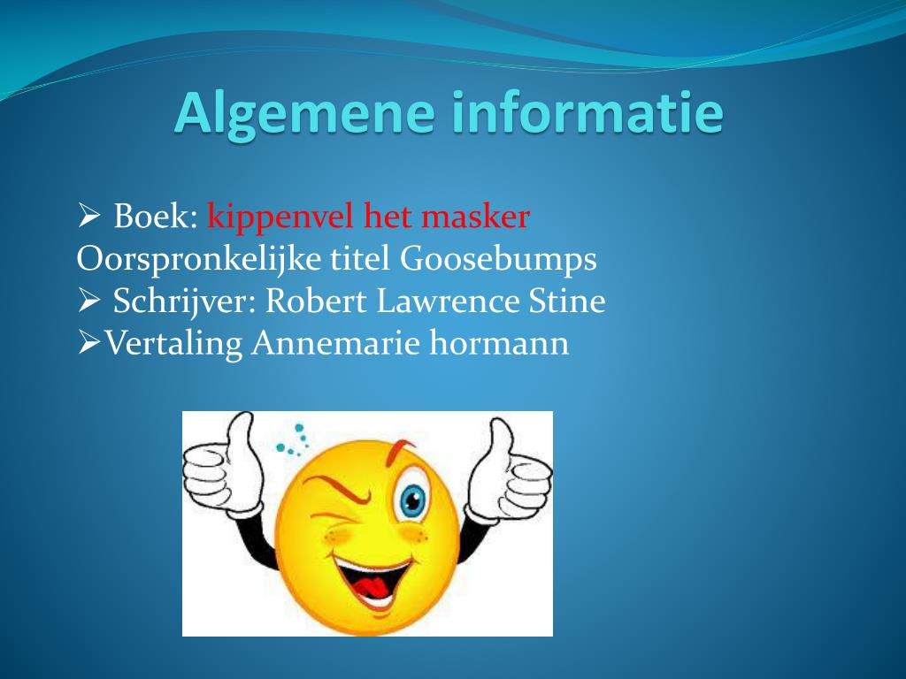 PPT - Kippenvel het masker PowerPoint Presentation, free download -  ID:2036813