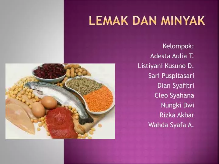 PPT - LEMAK DAN MINYAK PowerPoint Presentation - ID:2037498