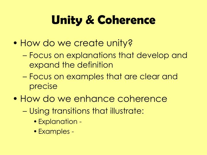 coherence in writing objectives coherence in writing objectives