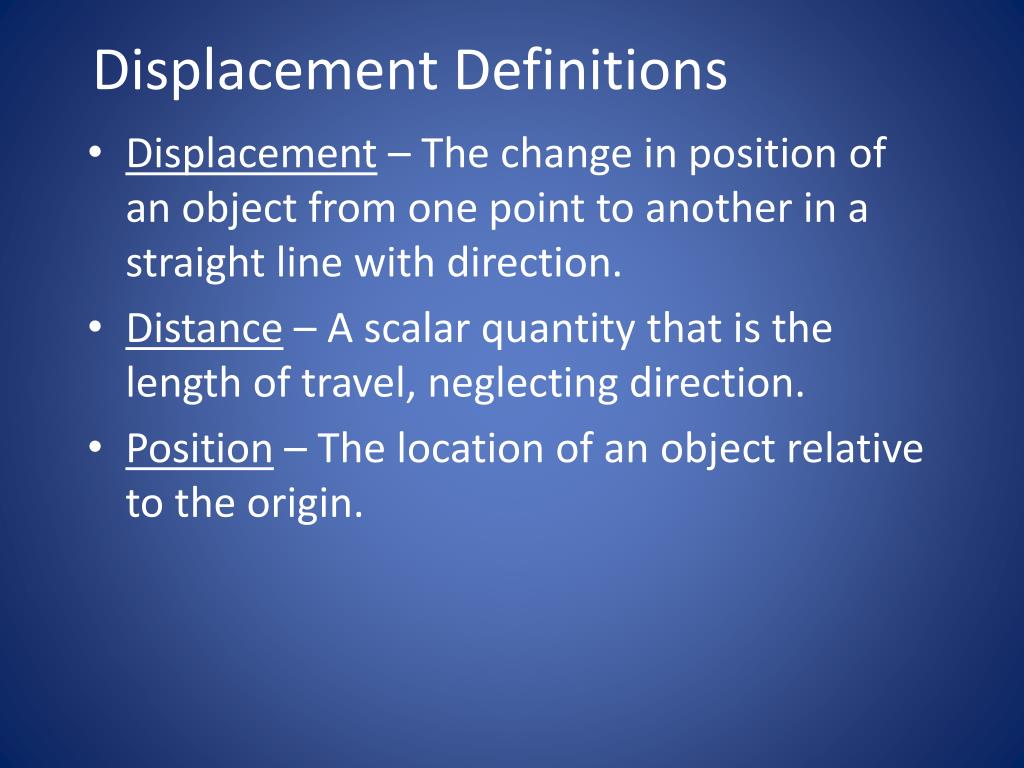definition hypothesis of displacement