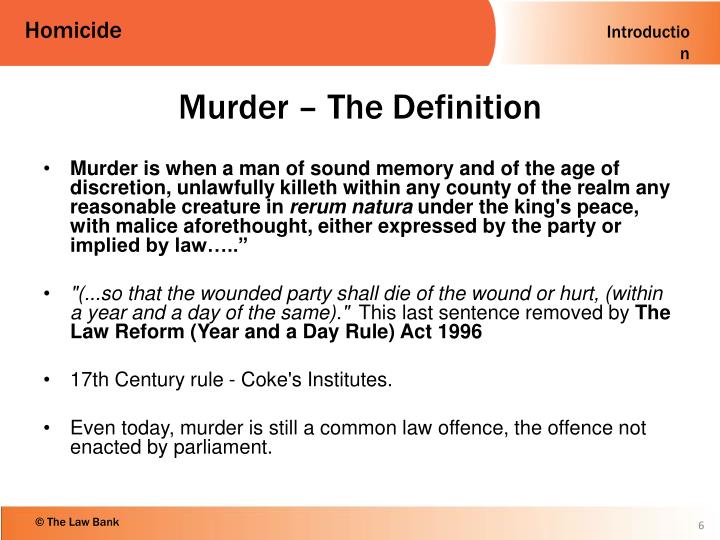PPT Homicide PowerPoint Presentation ID2038368